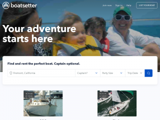 boatsetter.com screenshot