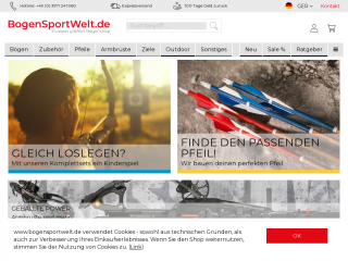 bogensportwelt.de screenshot