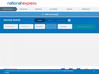 book.nationalexpress.com screenshot