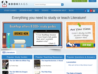 bookrags.com screenshot