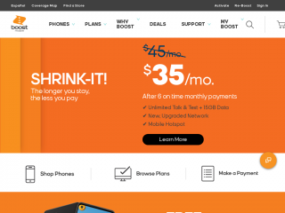 boostmobile.com screenshot