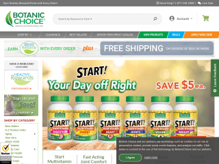 botanicchoice.com screenshot