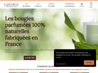 bougie-canopus.fr screenshot