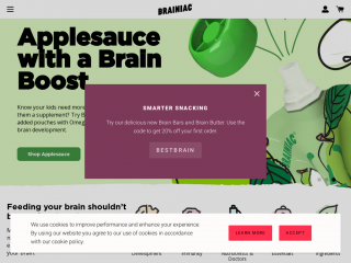 brainiacfoods.com screenshot