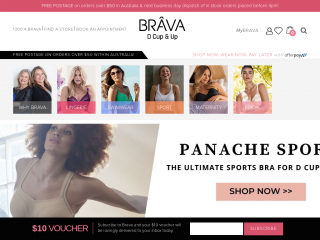 bravalingerie.com.au screenshot