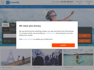bravofly.com screenshot