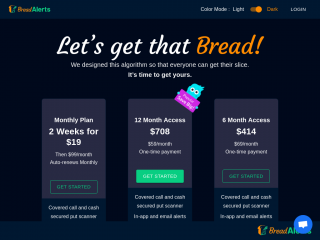 breadalerts.com screenshot