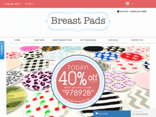 breastpads.com screenshot