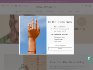 brilliantearth.com screenshot