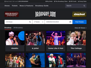 broadway.com screenshot