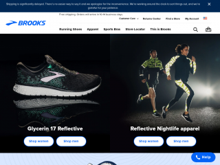 brooksrunning.com screenshot