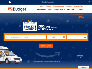 budget.com screenshot