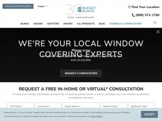 budgetblinds.com screenshot