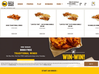 buffalowildwings.com screenshot