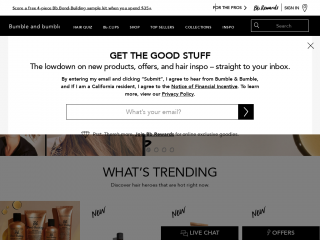bumbleandbumble.com screenshot