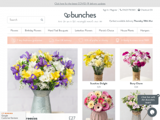 bunches.co.uk screenshot