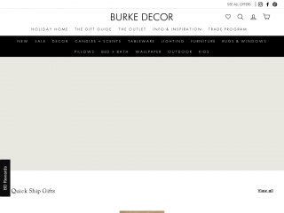 burkedecor.com screenshot