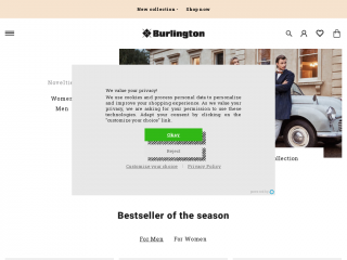 burlington.de screenshot