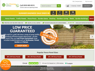 buyfencingdirect.co.uk screenshot