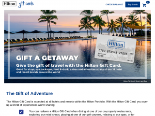 buyhiltongiftcards.com screenshot