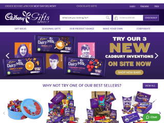 cadburygiftsdirect.co.uk screenshot