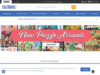 calendars.com screenshot