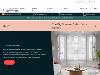 californiashutters.co.uk screenshot
