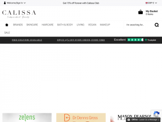 calissa.com screenshot