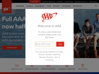calstate.aaa.com screenshot