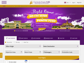 cambodiaangkorair.com screenshot