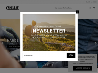 camelbak.co.uk screenshot