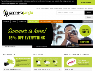 camerajungle.co.uk screenshot