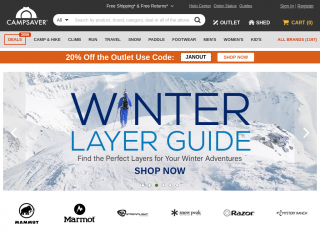 campsaver.com screenshot