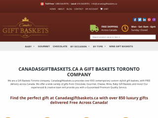 canadasgiftbaskets.ca screenshot