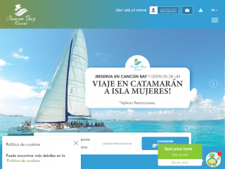 cancunbayresort.com screenshot