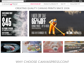 canvaspress.com screenshot