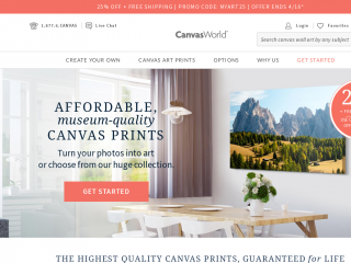 canvasworld.com screenshot