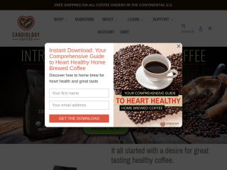 cardiologycoffee.com screenshot