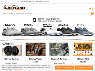 carlsgolfland.com screenshot