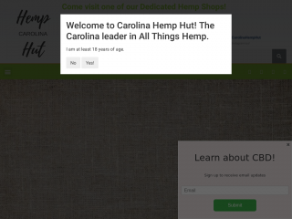 carolinahemphut.com screenshot