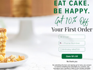 carolinescakes.com screenshot