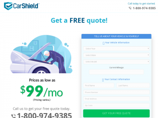 carshieldprotection.com screenshot