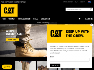 catworkwear.com.au screenshot