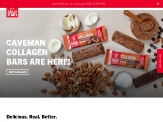cavemanfoods.com screenshot