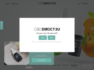 cbddirect2u.co.uk screenshot