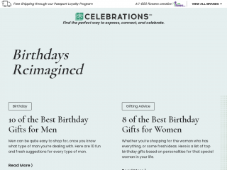 celebrations.com screenshot