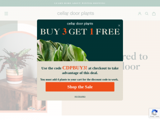 cellardoorplants.com screenshot