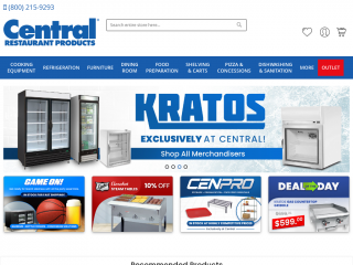 centralrestaurant.com screenshot