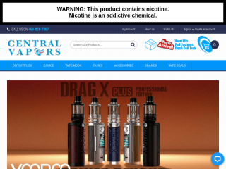 centralvapors.com screenshot