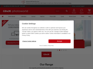 cewe-photoworld.com screenshot